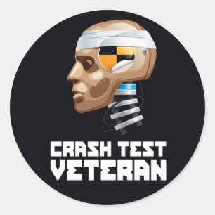Adesivo Veterano de teste de colisão