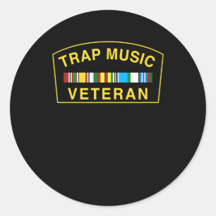 Adesivo Veterano de Trap Music - Hip Hop Urban Streetwear