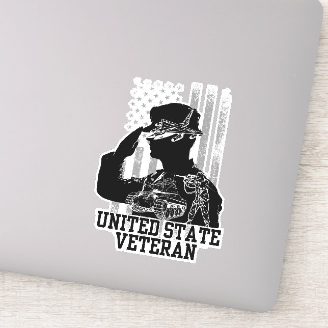Adesivo Veterano dos Estados Unidos (Detalhe)