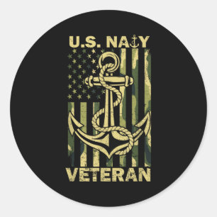 Adesivo Veterano naval dos EUA bandeira camuflagem patriot