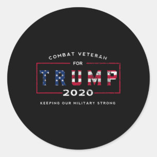 Adesivo Veterano Para Trump 2020&# - Mantenha Nossa Força