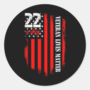 Adesivo Veterano Vive Consciência Suicida Ptsd Veteran 22 