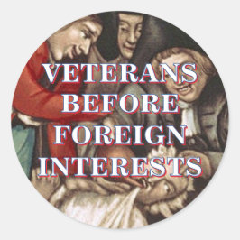 Adesivo Veteranos Antes do Interesse Estrangeiro