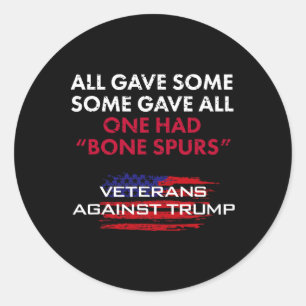 Adesivo Veteranos Antirtrump Draft Dodger Bone Spurs Para 