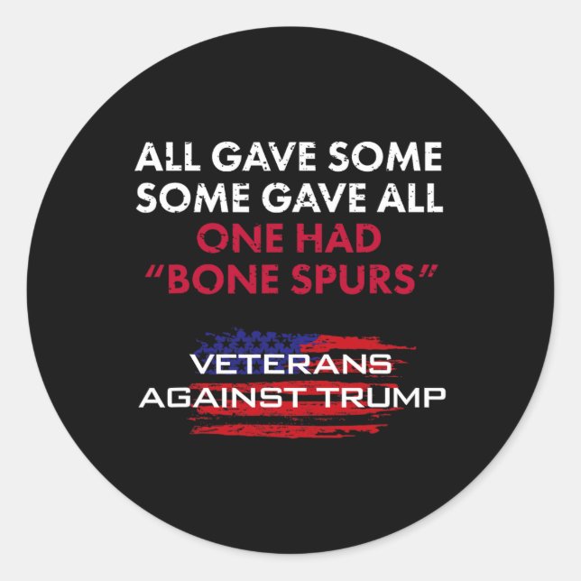 Adesivo Veteranos Antirtrump Draft Dodger Bone Spurs Para  (Frente)