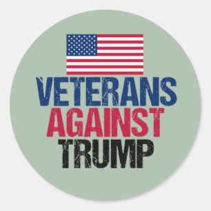 Adesivo Veteranos Contra Trump