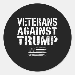 Adesivo Veteranos Contra Trump Anti Racismo Ve Militar Dos