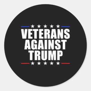 Adesivo Veteranos Contra Trump Anti-Trump Veteranos Contra