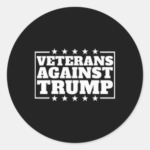 Adesivo Veteranos Contra Trump Anti-trump Veteranos Contra