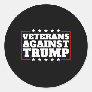 Adesivo Veteranos Contra Trump Anti-Trump Veteranos Contra