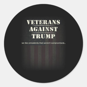 Adesivo Veteranos Contra Trump - Protesto