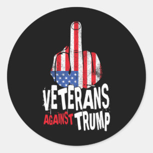 Adesivo Veteranos Contra Trump Veteranos Militares Anti Tr