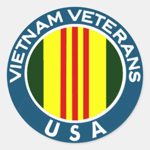 Adesivo Veteranos de Vietnam dos EUA
