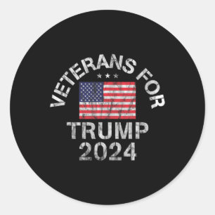 Adesivo Veteranos Militar Para Trump 2024