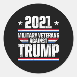 Adesivo Veteranos Militares Contra Trump Violam Eleição Do