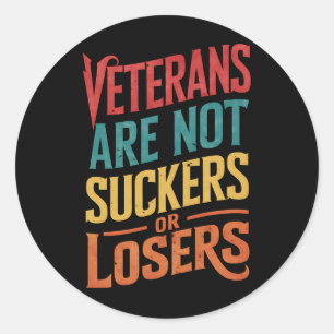 Adesivo Veteranos Não São Suckers Ou Perdedores Votam De I