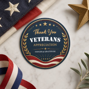 Adesivo Veteranos Obrigado   Festa Patriótica Militar