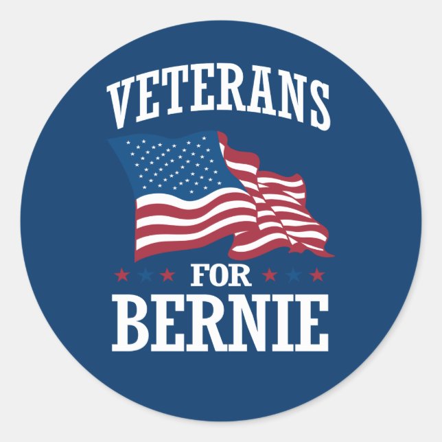 ADESIVO VETERANOS PARA BERNIE SANDERS (Frente)