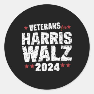 Adesivo Veteranos Para Harris Waltz 2024