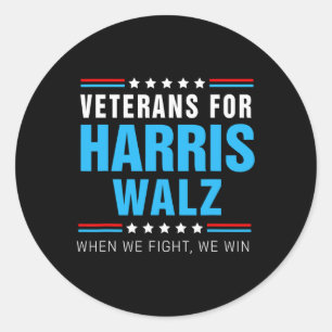 Adesivo Veteranos Para Harris Wheimer 2024 Quando Combatem