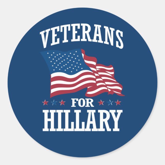 ADESIVO VETERANOS PARA HILLARY (Frente)