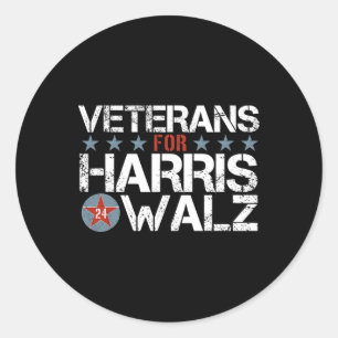 Adesivo Veteranos Para Kamala Harris Tim Wheimer 2024 Vets