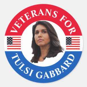 Adesivo Veteranos para Tulsi Gabbard