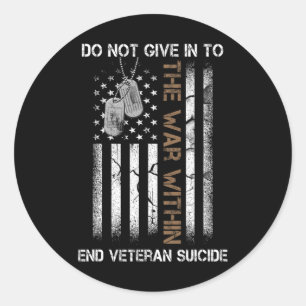 Adesivo Veteranos Sensibilizam A Guerra No Patriótico