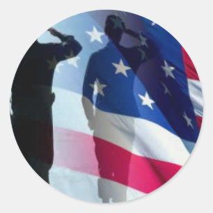 Adesivo Veteranos valorizam o Patriótico Bandeira