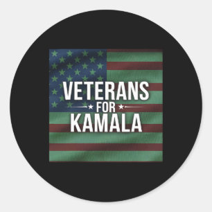 Adesivo Veteranos Votando Para Kamala Harris 2024