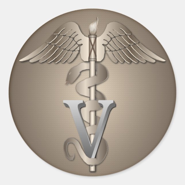 Adesivo Veterinarian Caduceus (Frente)