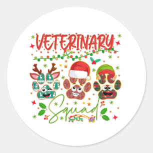 Adesivo Veterinários da Esquadra de Natal Veterinários