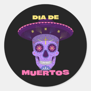 Adesivo Vetor dia de los muertos - dia dos mortos
