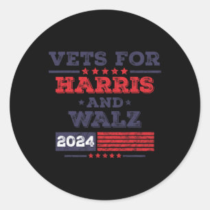 Adesivo Vets For Kamala Harris Tim Wheimer 2024 Veteranos 