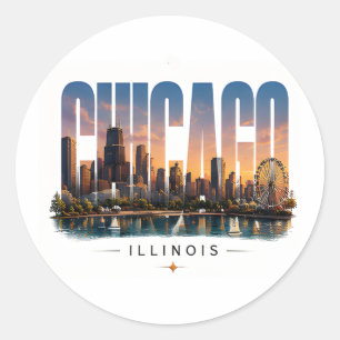 Adesivo 💙 Viagem a Chicago Luxo Editorial Estilo Urbano �