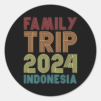 Adesivo Viagem à Família 2024 Vacinação Indonésia