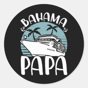 Adesivo Viagem à Família Cruzando Vaga Bahama Papa