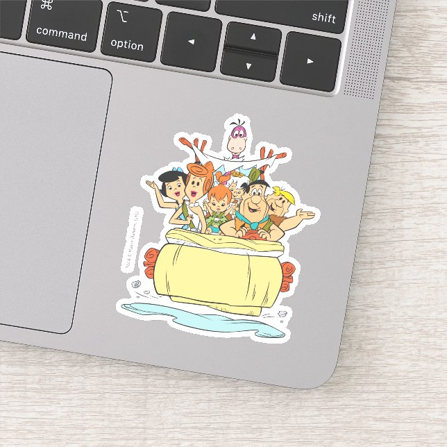 Adesivo Viagem à Família Flintstones (Detalhe)