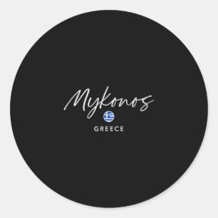 Adesivo Viagem à Ilha de Mykonos Grécia Fuga de Verão no M