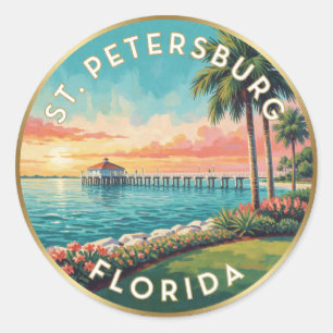 Adesivo Viagem ao Golfo St Petersburg Flórida