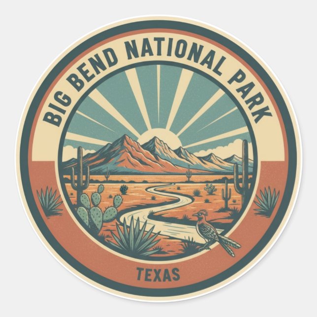 Adesivo Viagem ao Parque Nacional Big Bend (Frente)