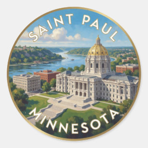 Adesivo Viagem ao Rio Mississippi em Saint Paul Minnesota