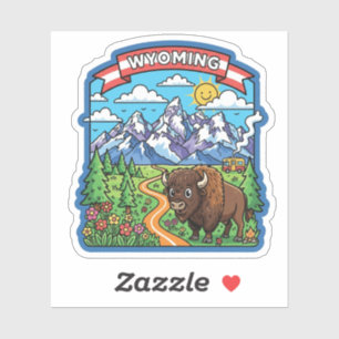 Adesivo Viagem ao Wyoming