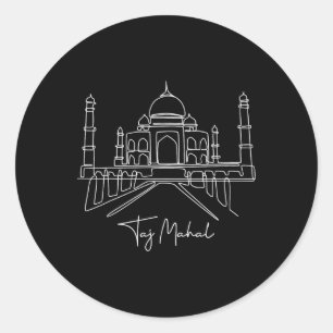 Adesivo Viagem Asia India Taj Mahal Indian Férias da Famíl