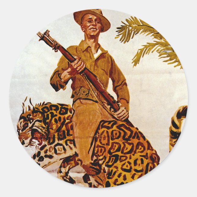 Adesivo Viagem? Aventura? Junte-se aos fuzileiros! (Frente)