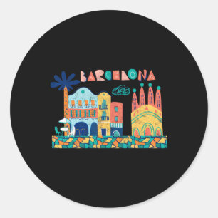 Adesivo Viagem Barcelona Espanha Europa Férias da Família