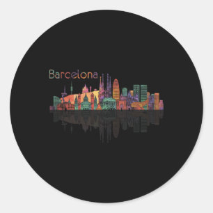 Adesivo Viagem Barcelona Espanha Europa Férias da Família 