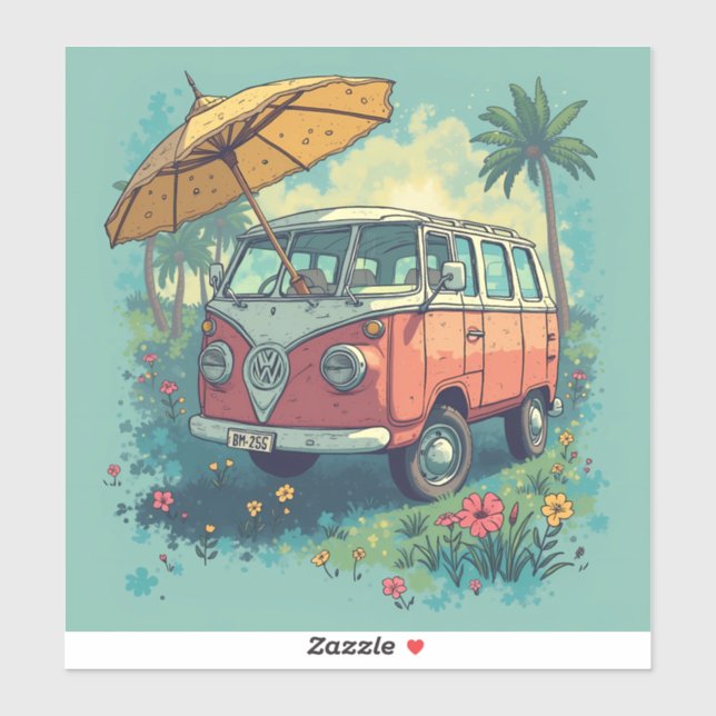 Adesivo viagem casal (Folha)