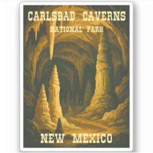 Adesivo Viagem Clássica Carlsbad Caverns Parque Nacional