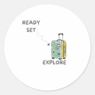Adesivo Viagem Cote Ready Set Explore - decor wanderlust